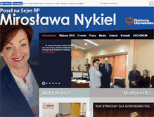 Tablet Screenshot of miroslawanykiel.pl